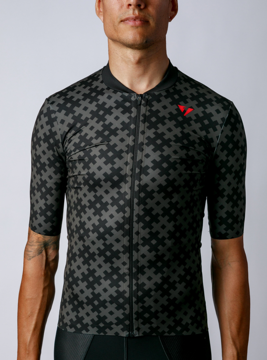 NOW ON SALE!!! Men's ProSpec Rouleur SZ Jersey | #HashTag | Obsidian Black/Asphalt Gray-2