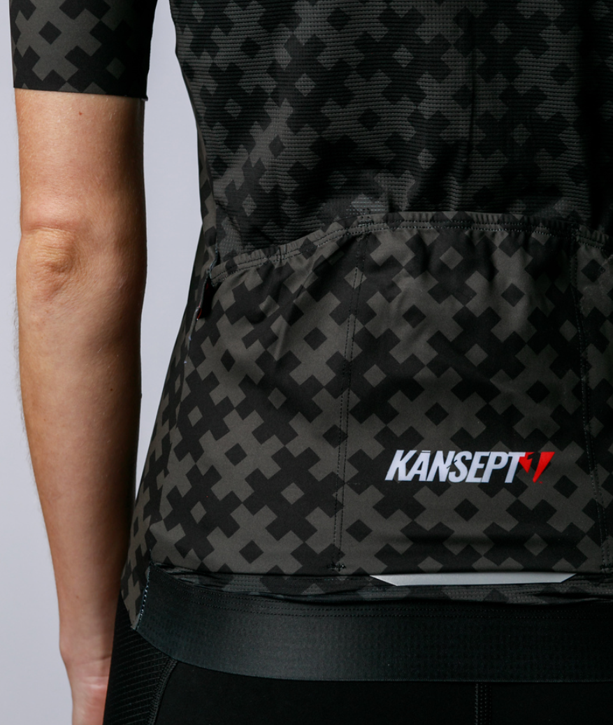 NOW ON SALE!!! Women's ProSpec Rouleur SZ Jersey | #HashTag | Obsidian Black/Asphalt Gray-5