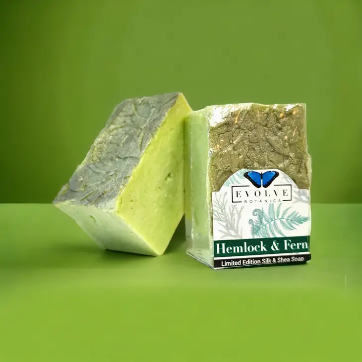 Specialty Soap - Hemlock & Fern (Seasonal, Spring, Dad)-4