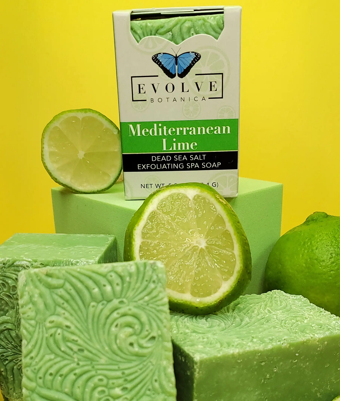 Specialty Soap - Mediterranean lime Salt Bar-1