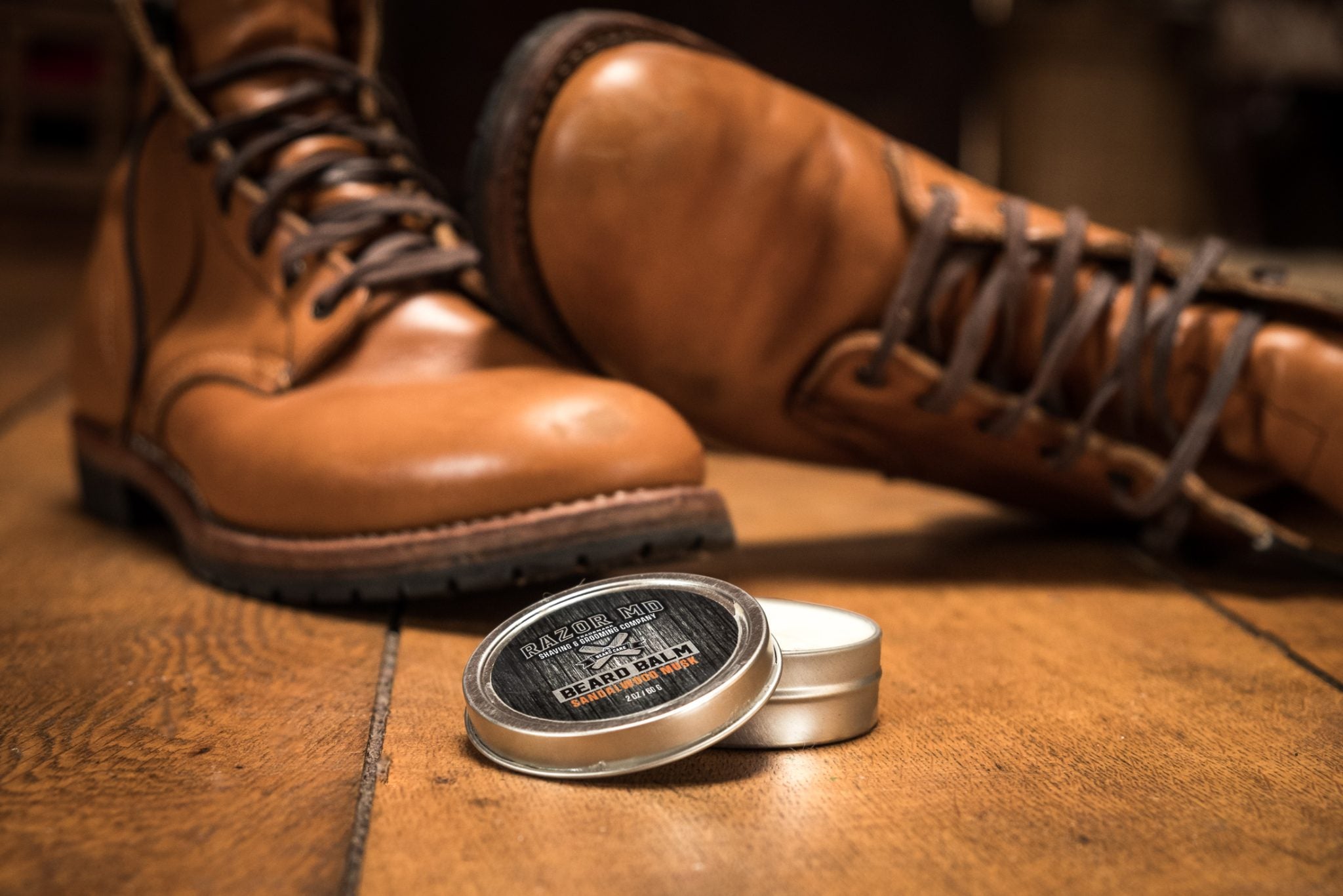 Beard Balm 2oz Sandalwood Musk-5