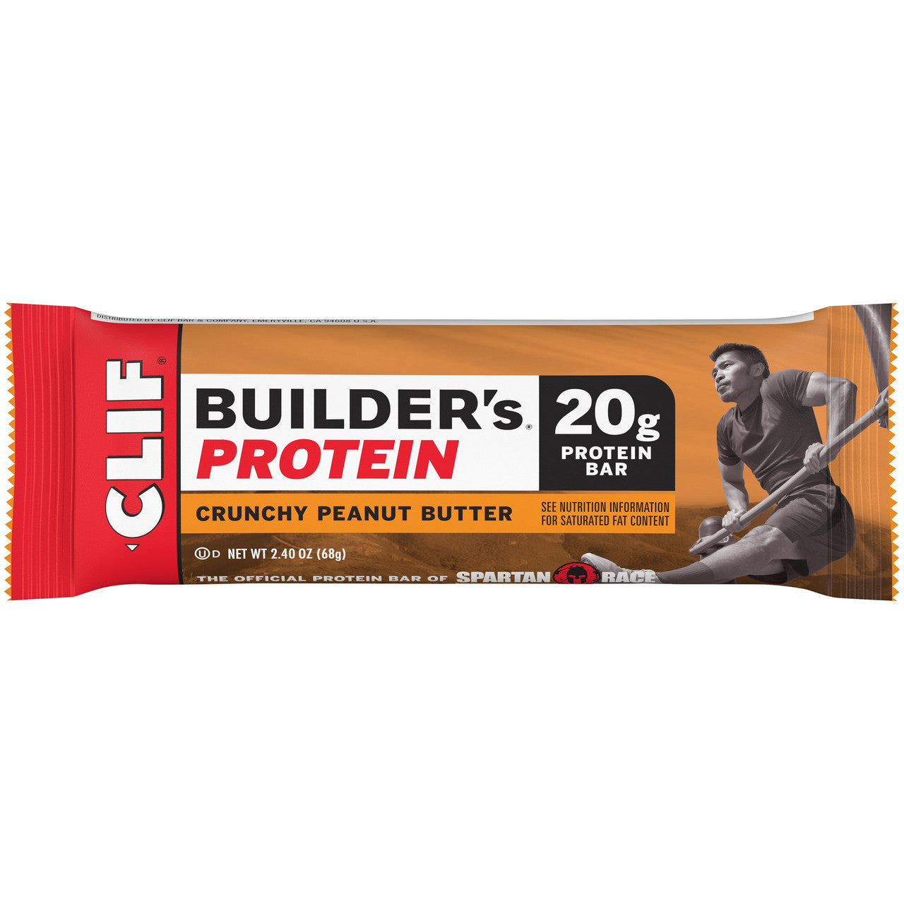 Clif Bar Builder's Bar Crunchy Peanut Butter (12x2.4Oz)-1