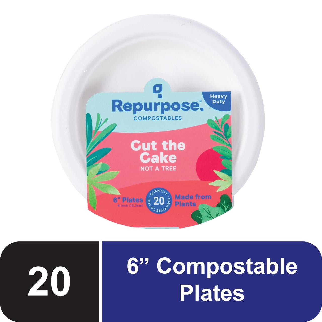 Repurpose Compostable Bagasse Plates 6 In (24X20 Ct)-0
