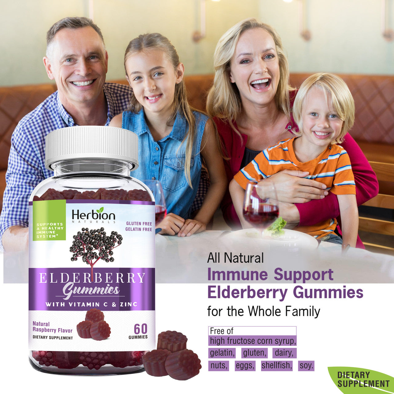 H.N. ELDERBERRY GUMMIES ( 1 X 60 CT )-3