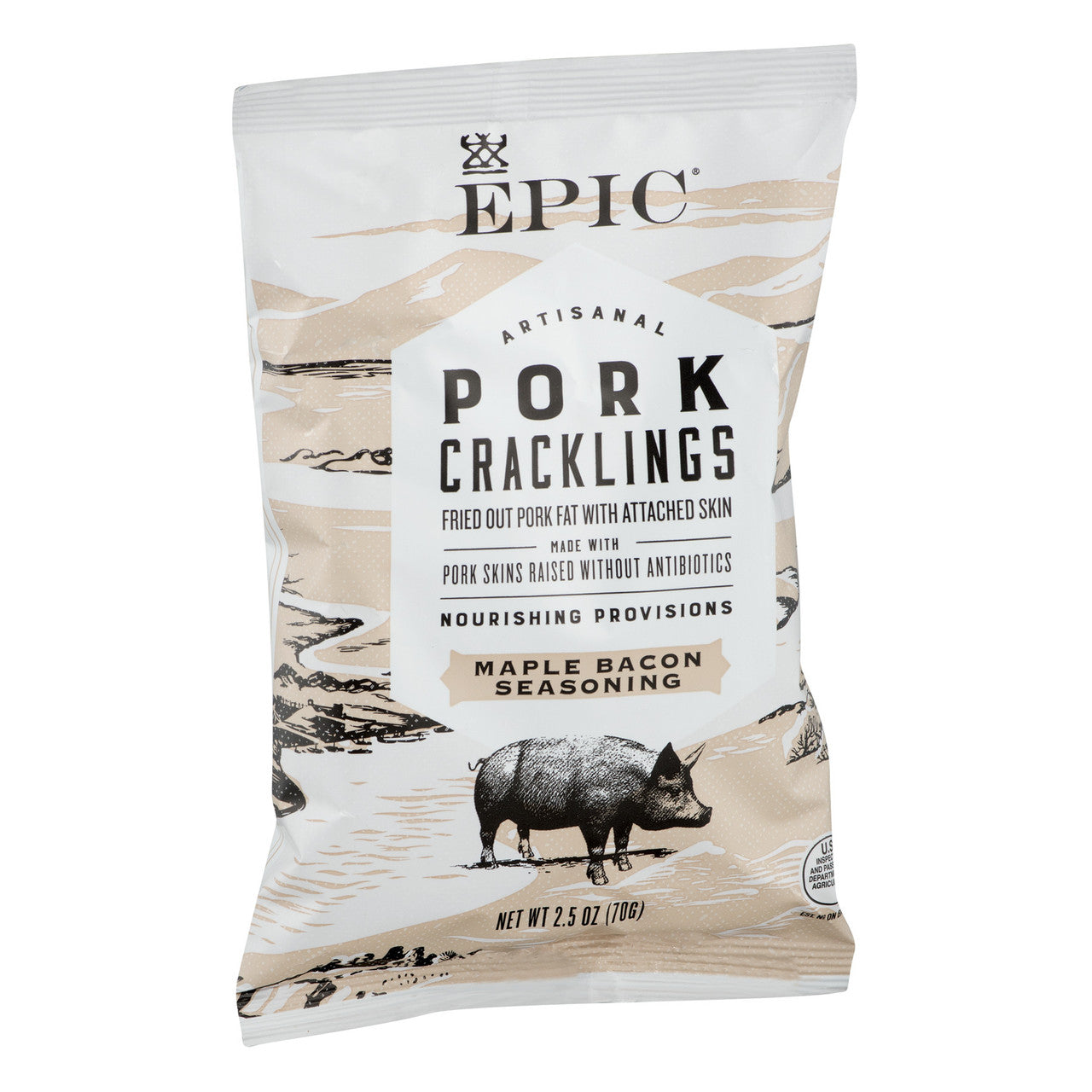 EPIC PORK CRKLNG MPL BCN ( 12 X 2.5 OZ   )-1