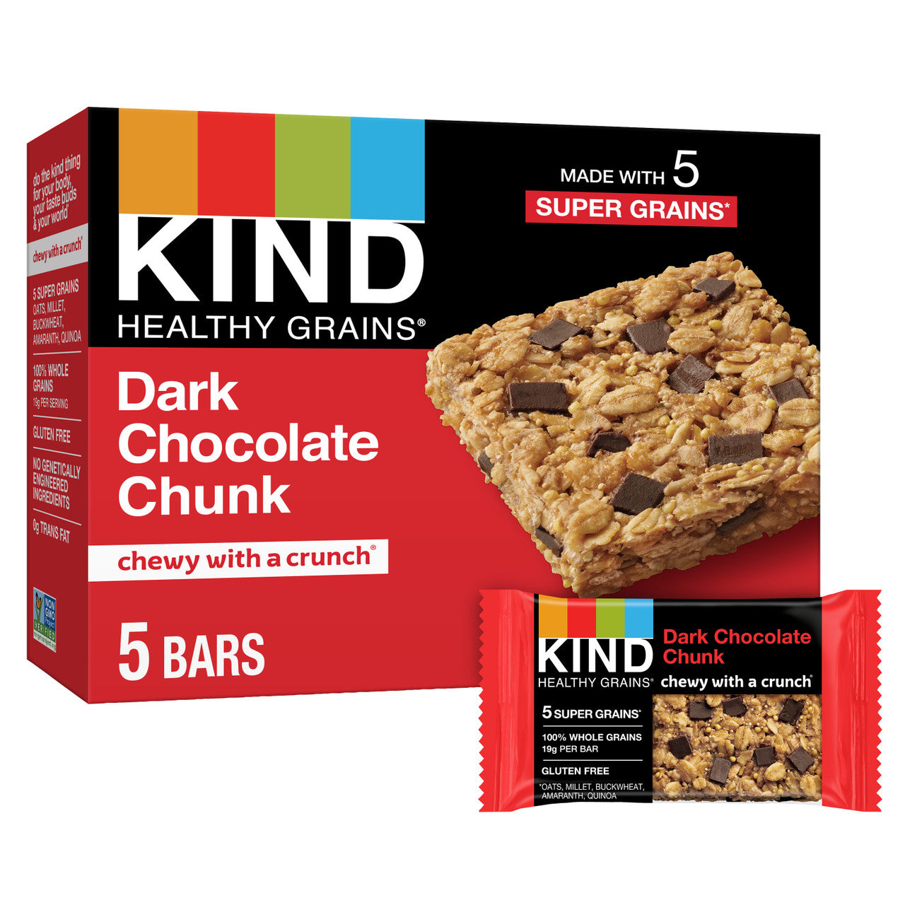 Kind Gran Bar, Drk Chocolate Chunk (8/5x1.2 OZ)-0