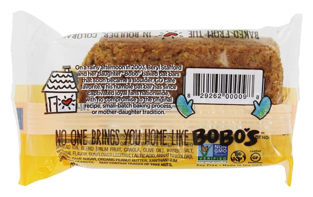 Bobo's Oat Bars All Natural Peanut Butter Oat Bar (12x3 Oz)-2