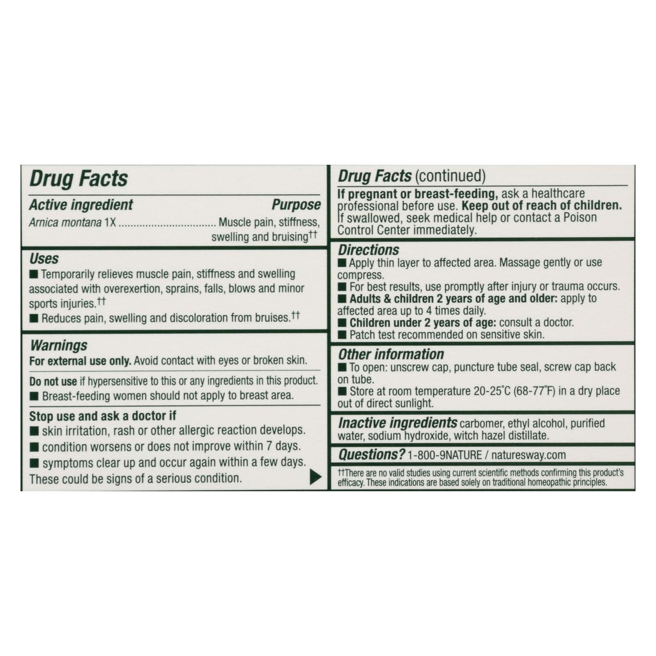 Boericke & Tafel Arniflora Arnica Gel (1x1 Oz)-1