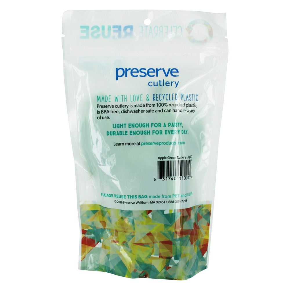 Preserve Apple Green Cutlery (12x24 CT)-2
