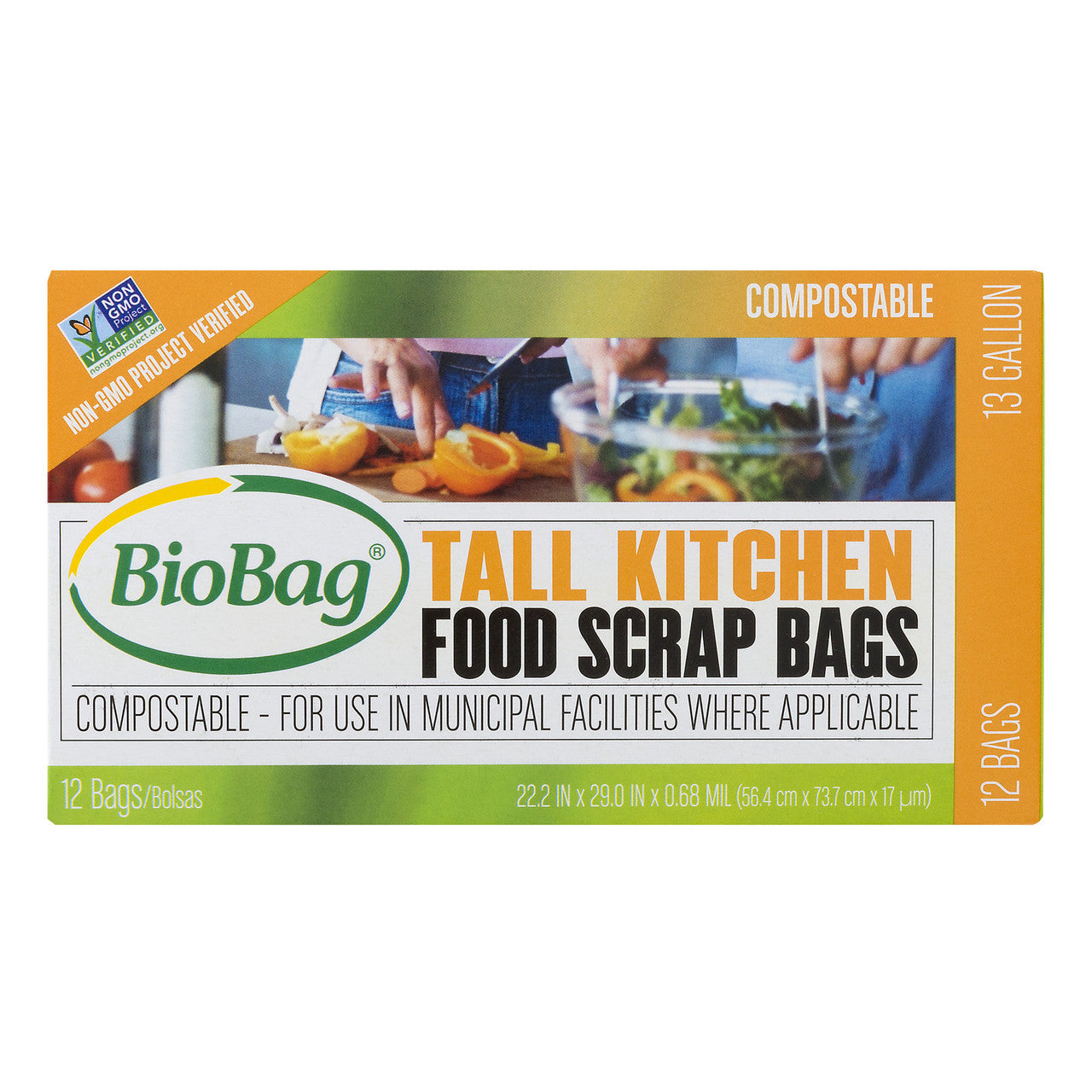 Biobag Tall Food Scrap Bags (12x12 CT)-0