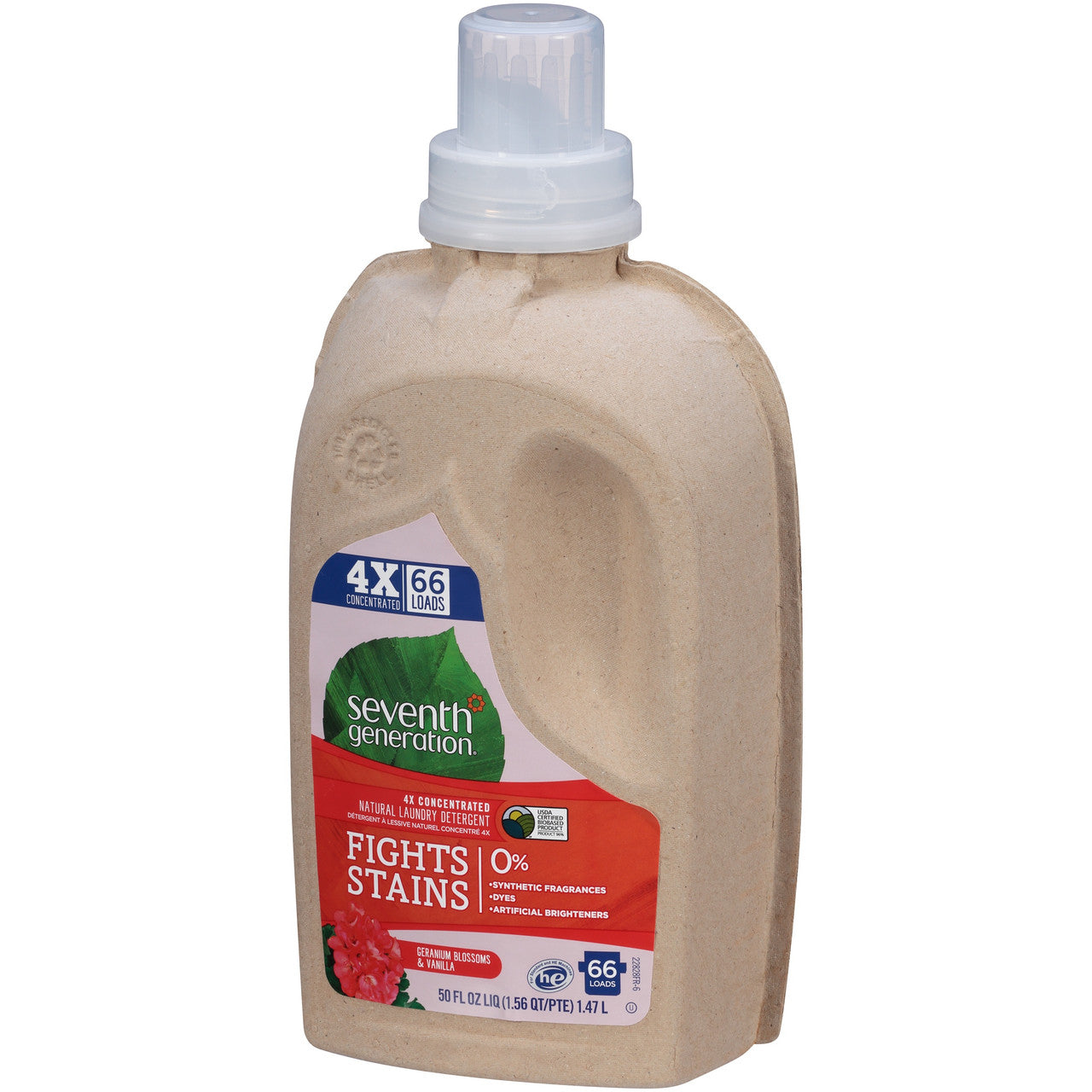 Seventh Generation Liquid Laundry, 4X Geranium & Vanilla (6x50 Oz)-5
