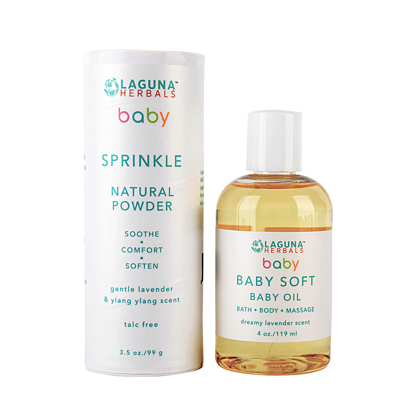 Organic Baby Oil and (talc free) Baby Powder Set-0