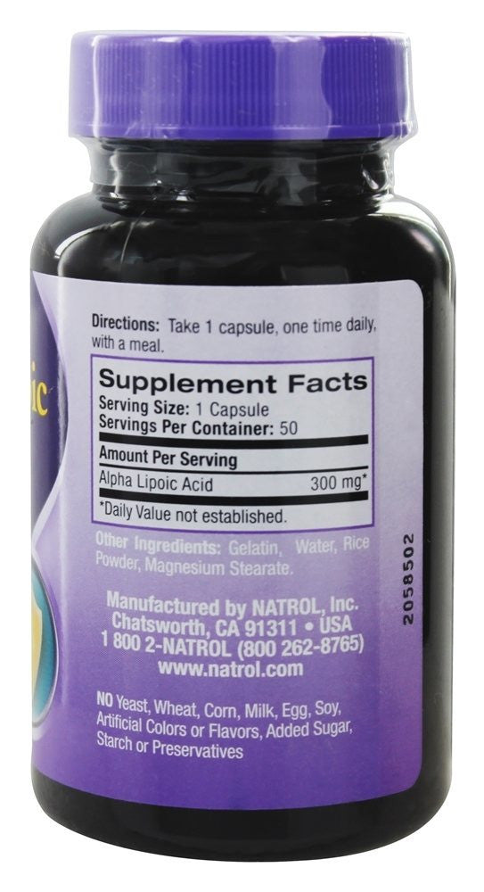 Natrol Alpha Lipoic Acid 300Mg (1x50 CAP)-1