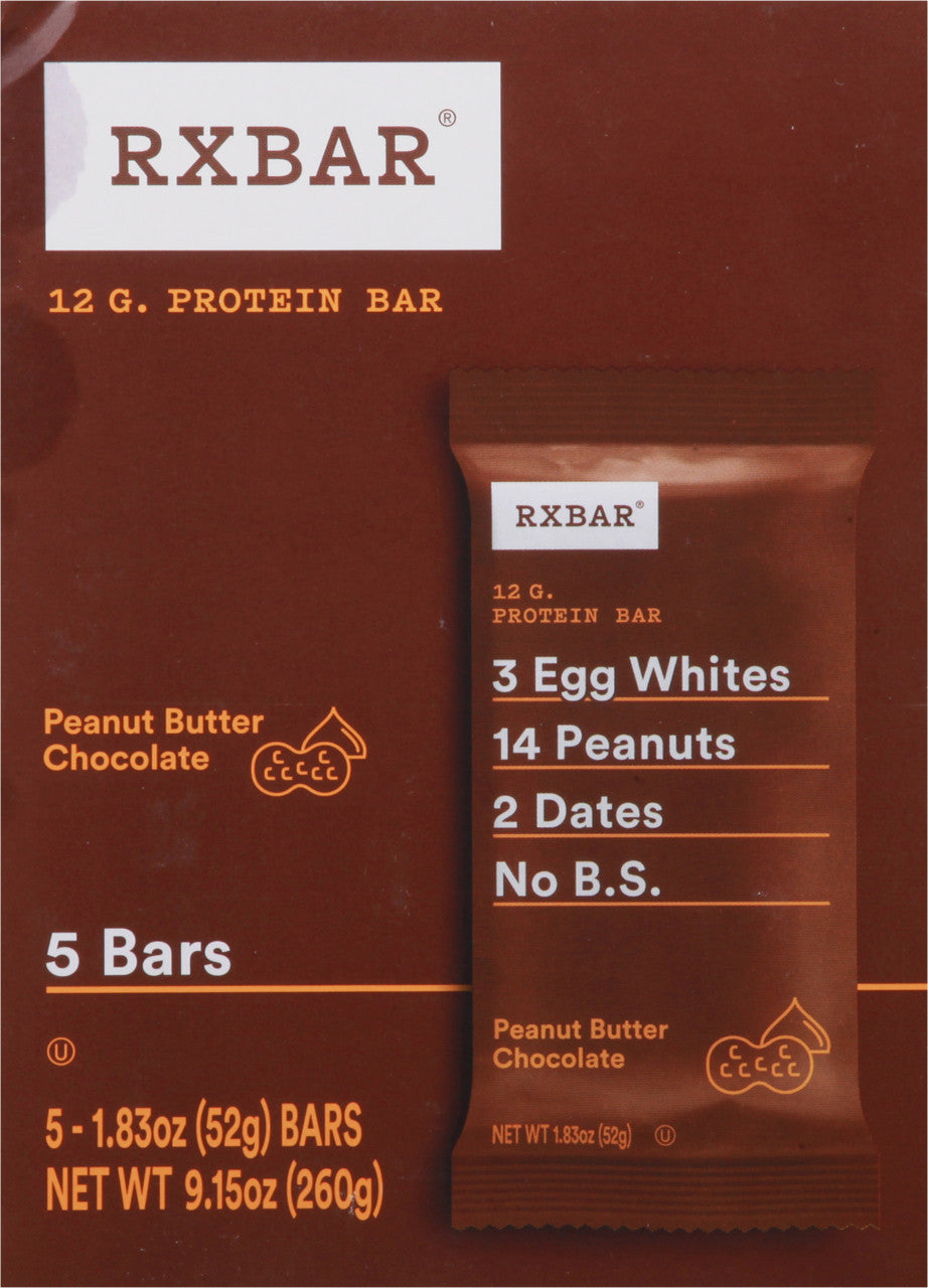 RXBAR PRTN BAR PBTR CHOC ( 6 X 5 PACK )-2