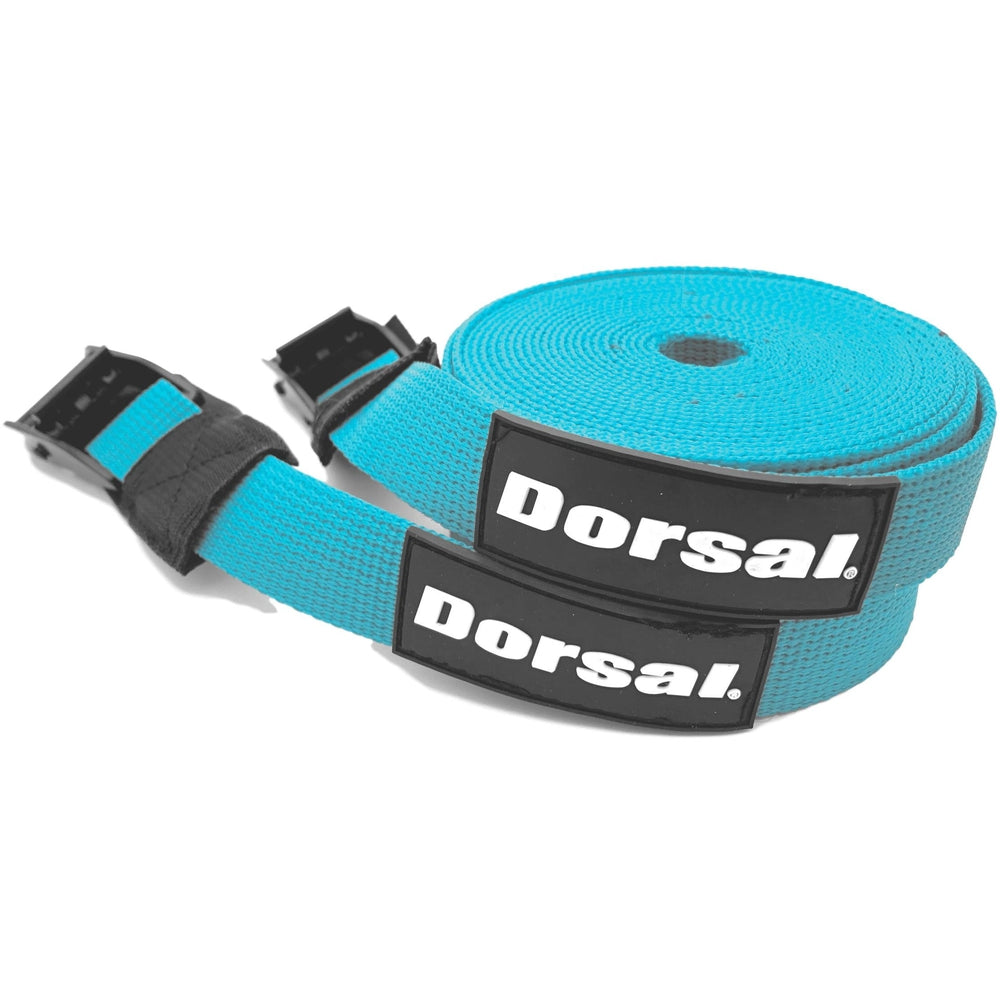 Dorsal Tie Down Straps for Roof Rack Pads Crossbars - Pack of 2 holds Surfboards Kayaks Canoes Paddleboards-6
