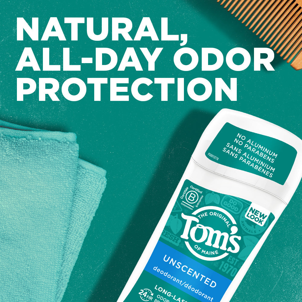 Tom's Of Maine Unscented Deodorant Stick (6x2.25 Oz)-1
