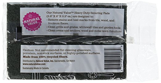 Natural Value Scouring Pad Sponge (24x2 CT)-0