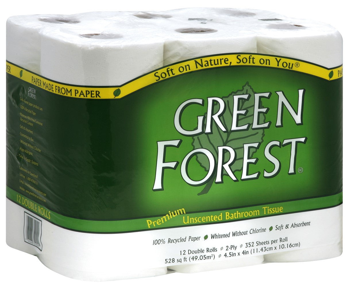 Green Forest Double Roll Bath Tissue 2ply (4x12 PK)-1