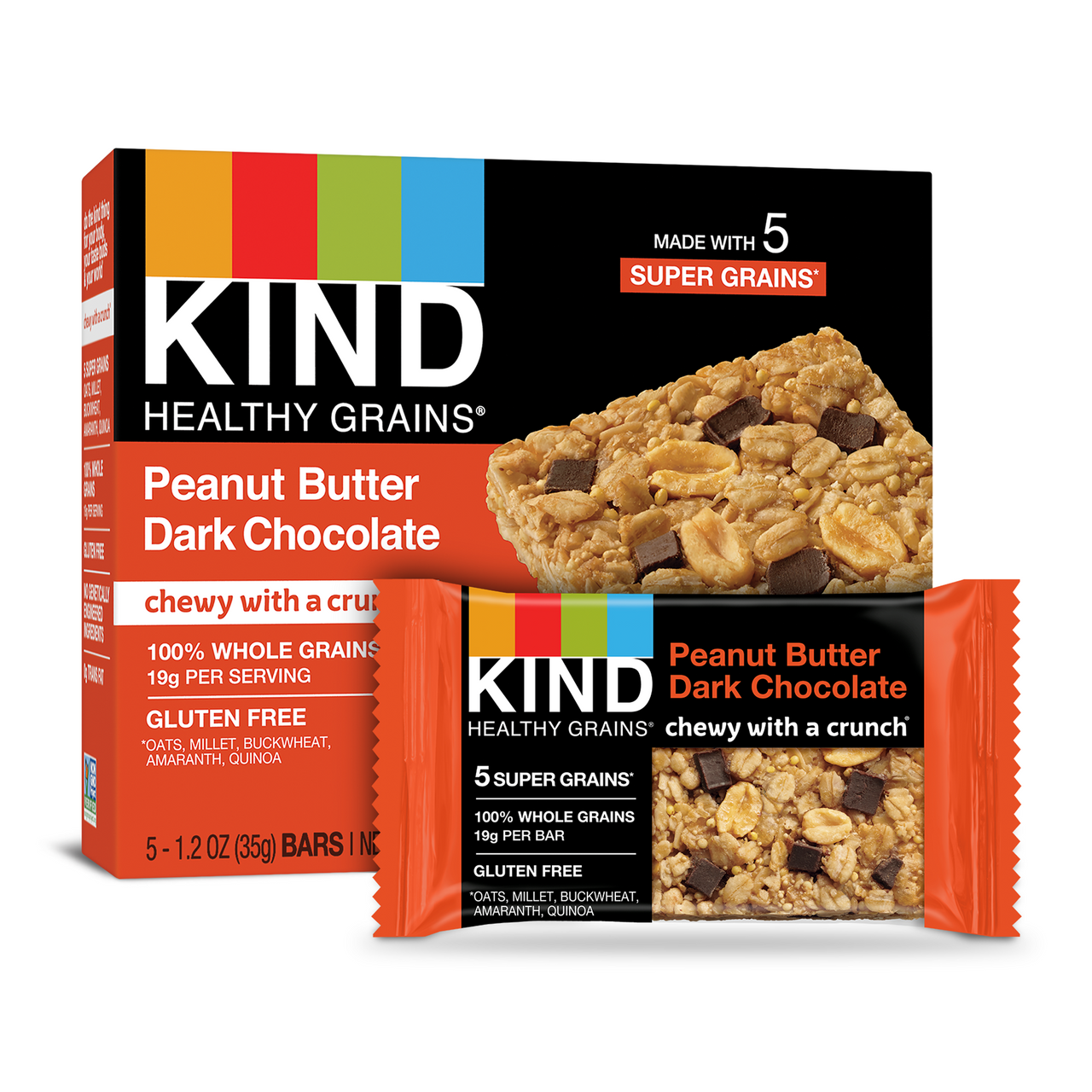 Kind Gran Bar, Drk Choc Peanutbutter (8/5x1.2 OZ)-0