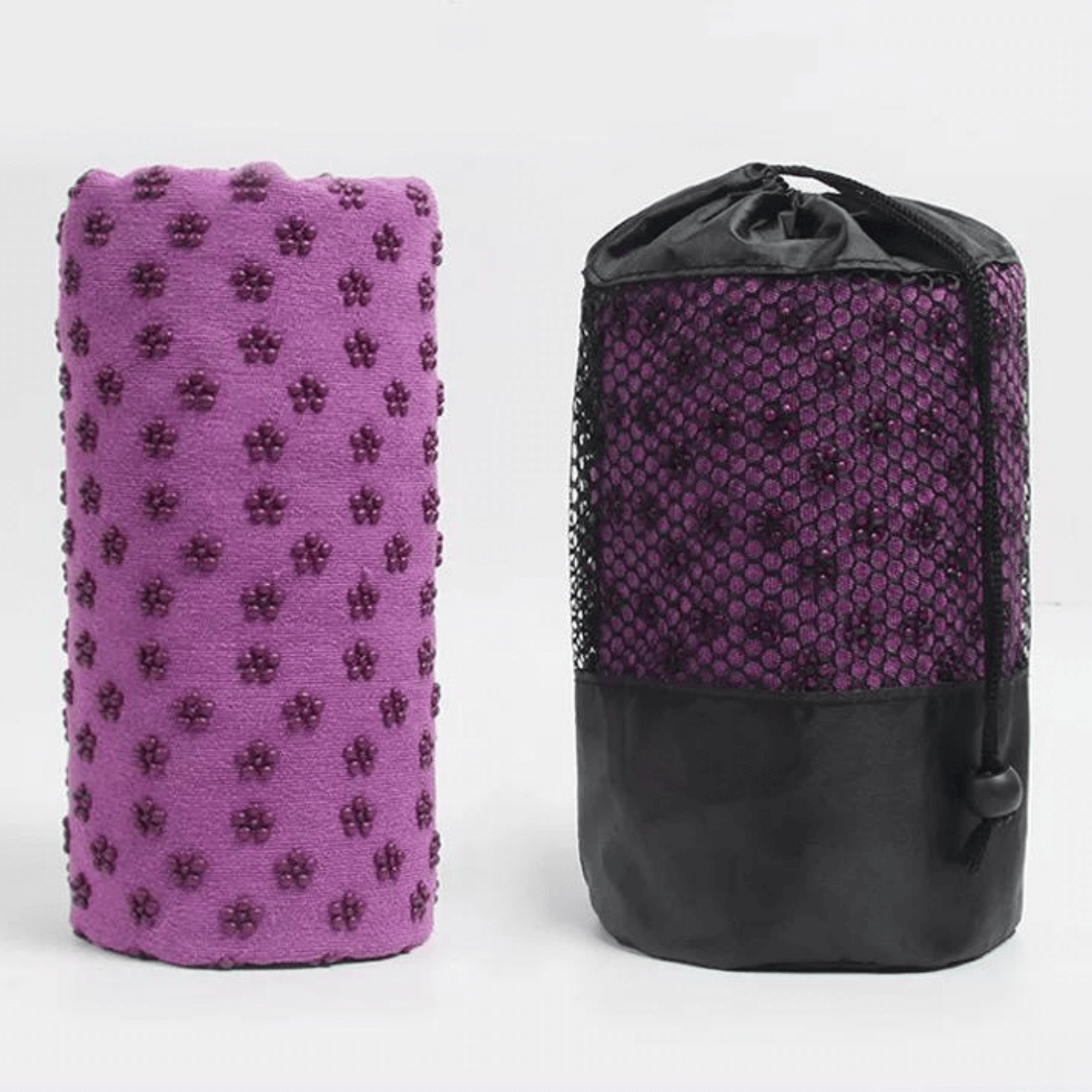 Premium Absorption Hot Yoga Mat Towel with Slip-Resistant Grip Dots-3