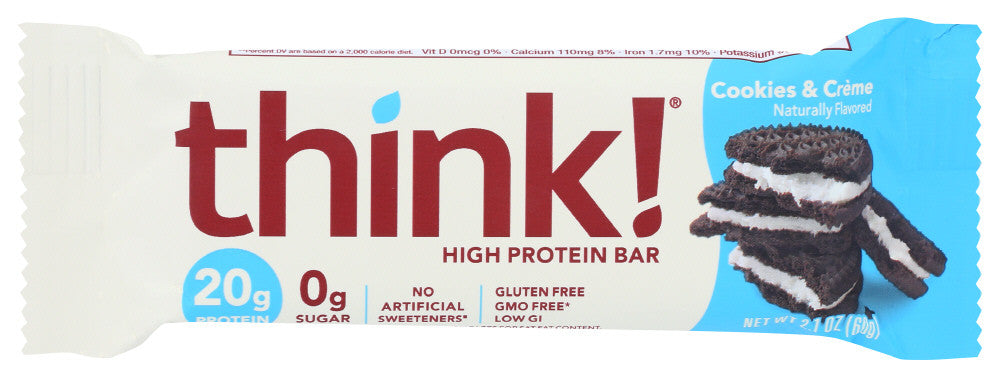 Think Thin Protein Bar Gluten Free Cookies And Cream (10x2.1Oz)-0