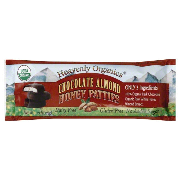Heavenly Organics Chocolate Almond Honey Patty (16x1.2OZ )-0