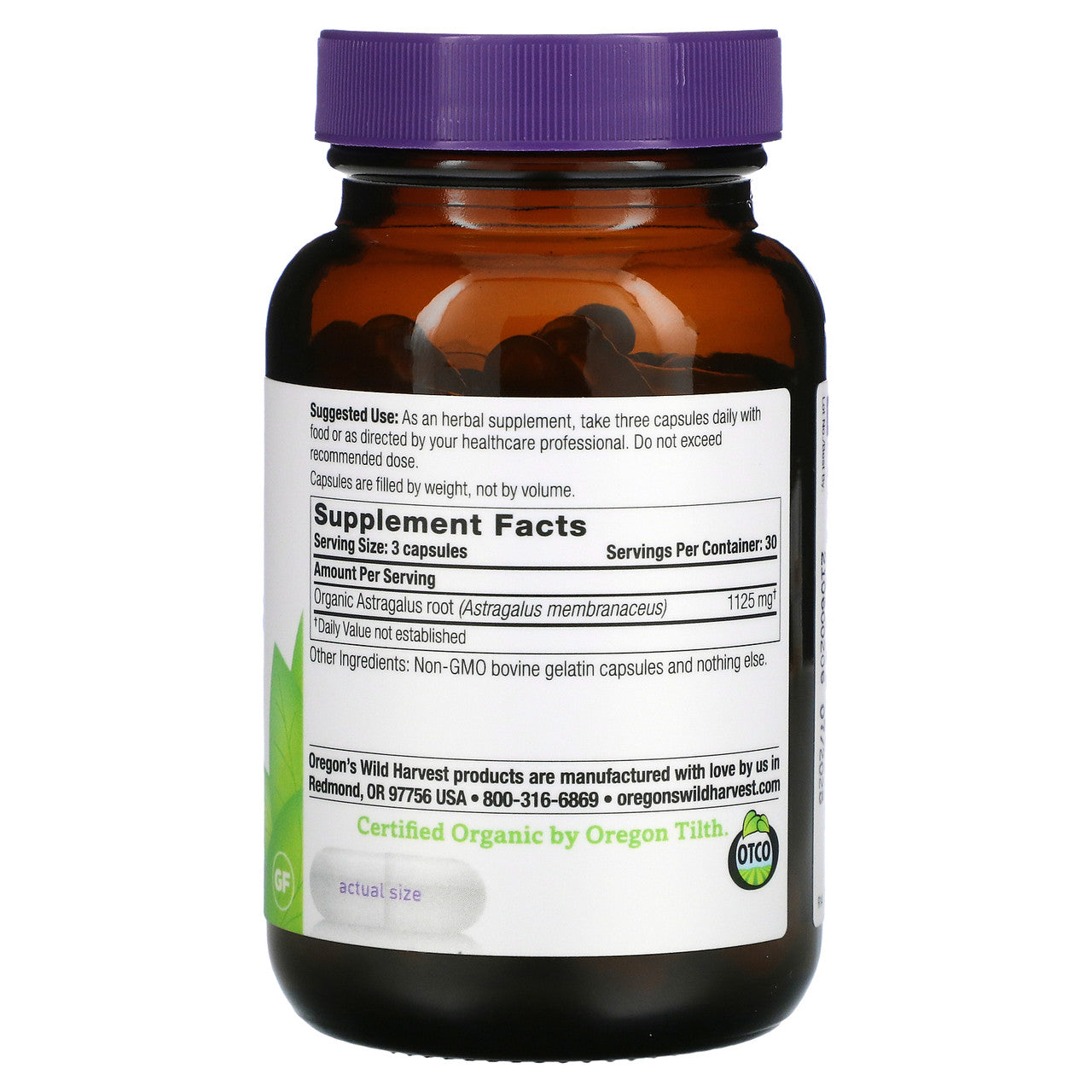 Oregon's Wild Harvest Astragalus (1x90VCAP)-1