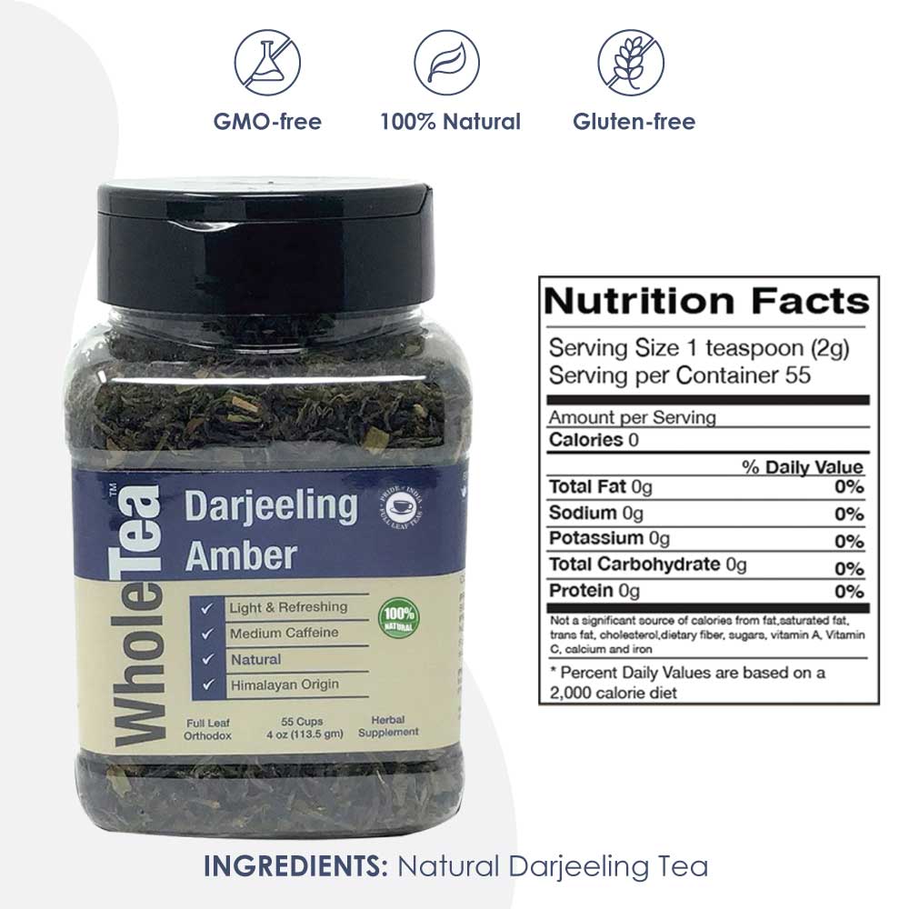 WHOLETEA Natural Darjeeling Afternoon Black Full Leaf Tea-2