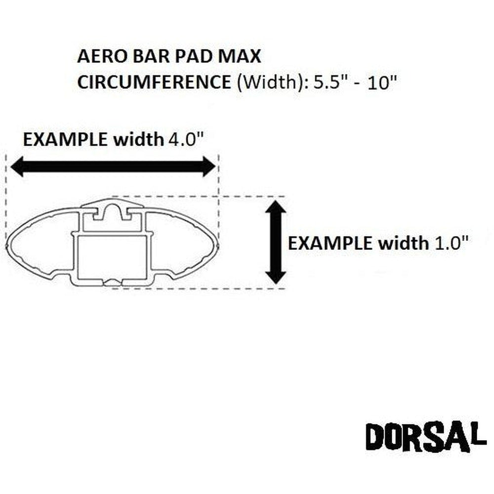 DORSAL Sunguard (No Fade) Aero Roof Rack Pads and 15 ft Straps - Pack of 4 for Car Surfboard Kayak SUP Snowboard-5