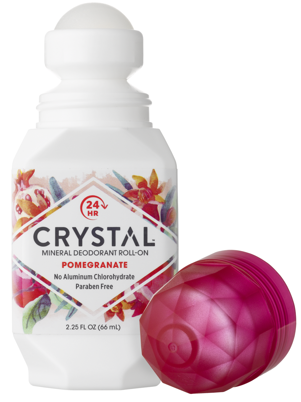 Crystal Essence Mineral Pomegranate Deodorant Roll-On (1x2.25 Oz)-1
