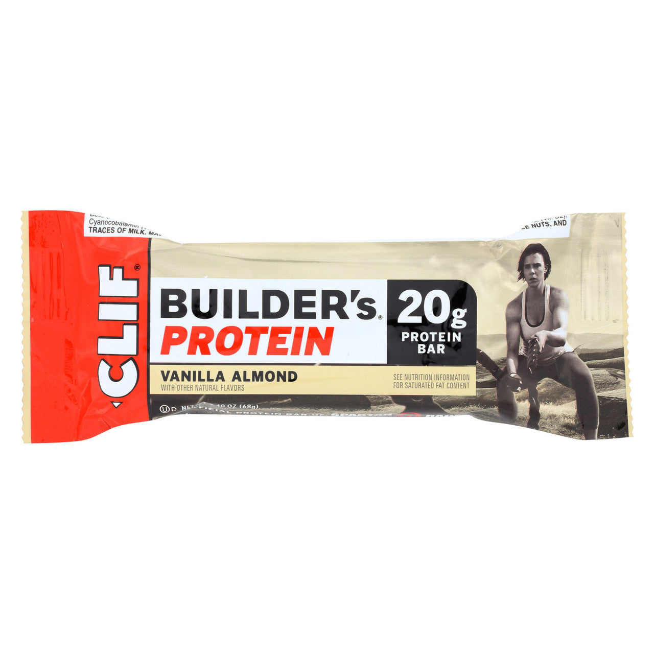 Clif Bar Vanilla Almond Builder Bar (12x2.4 Oz)-0