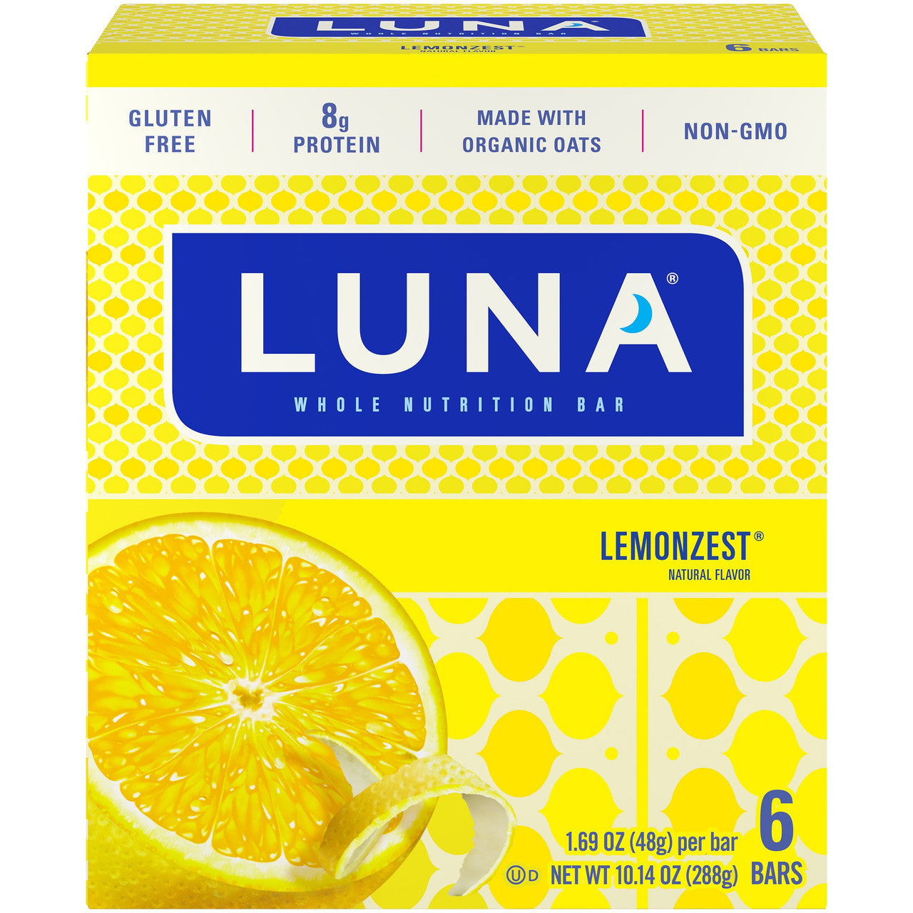 OG3 LUNA BAR LEMON ZEST ( 6 X 6 PACK )-0