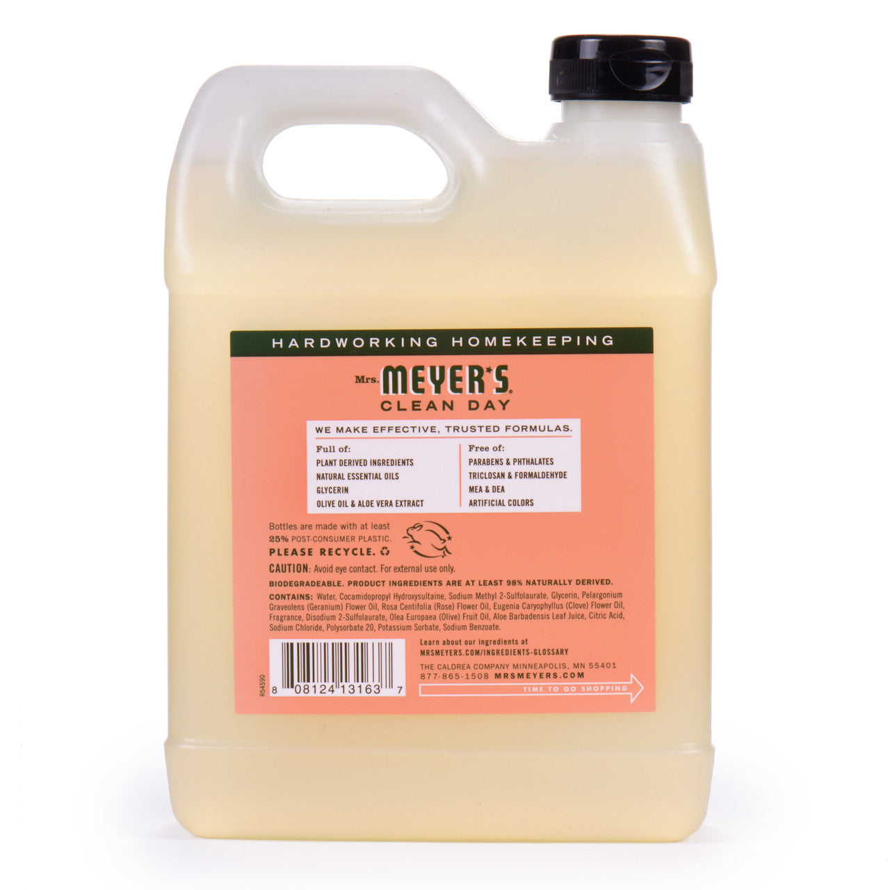 Mrs Meyers Liquid Hand Sp Refil Ger (6x33OZ )-2