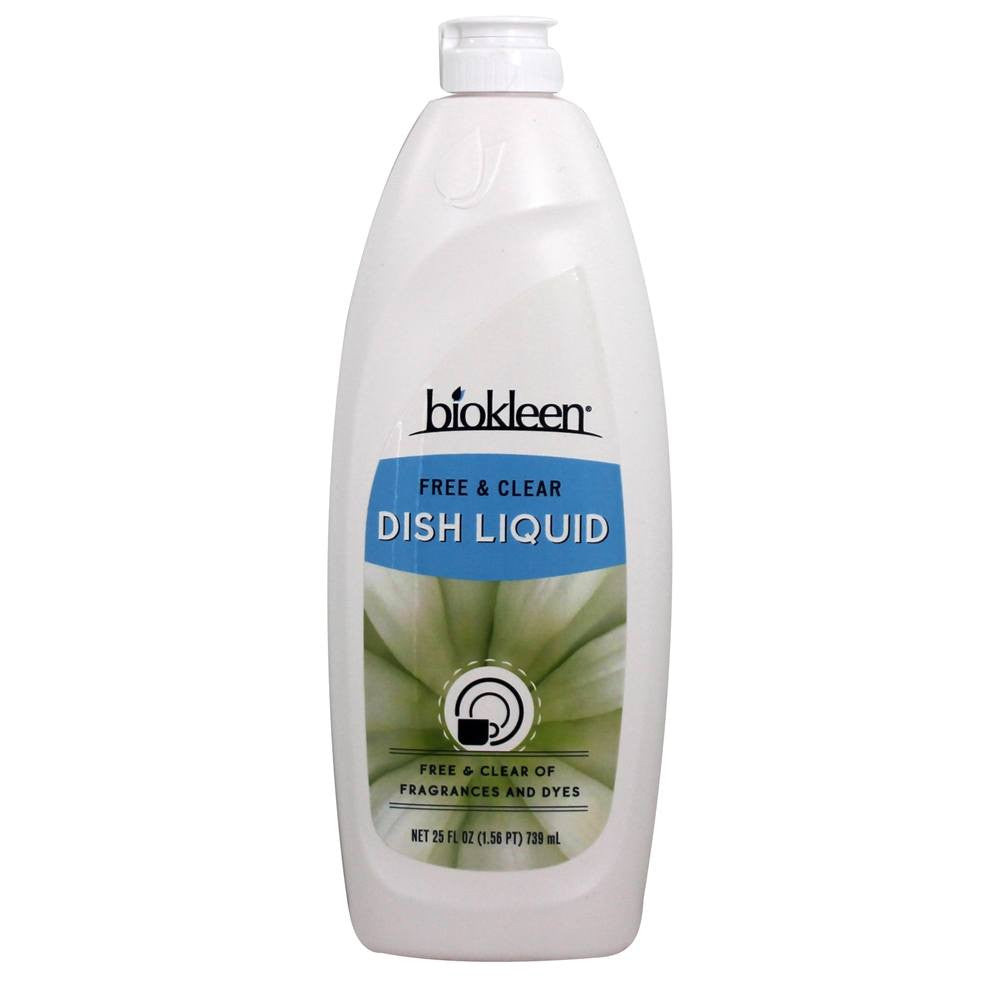 Biokleen Natural Dish Liquid Free & Clear (6x25 OZ)-0