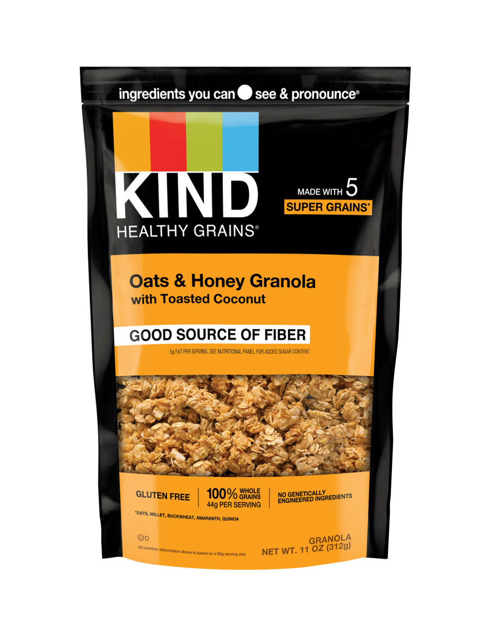 Kind Oats and Honey Clusters with Toasted Coconut (6x11 Oz)-0