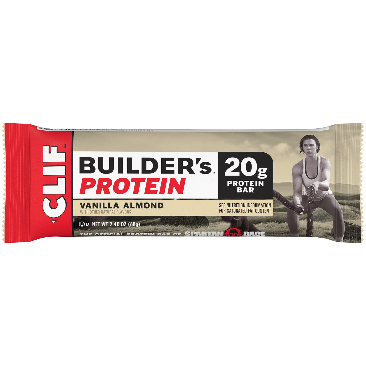 Clif Bar Vanilla Almond Builder Bar (12x2.4 Oz)-1