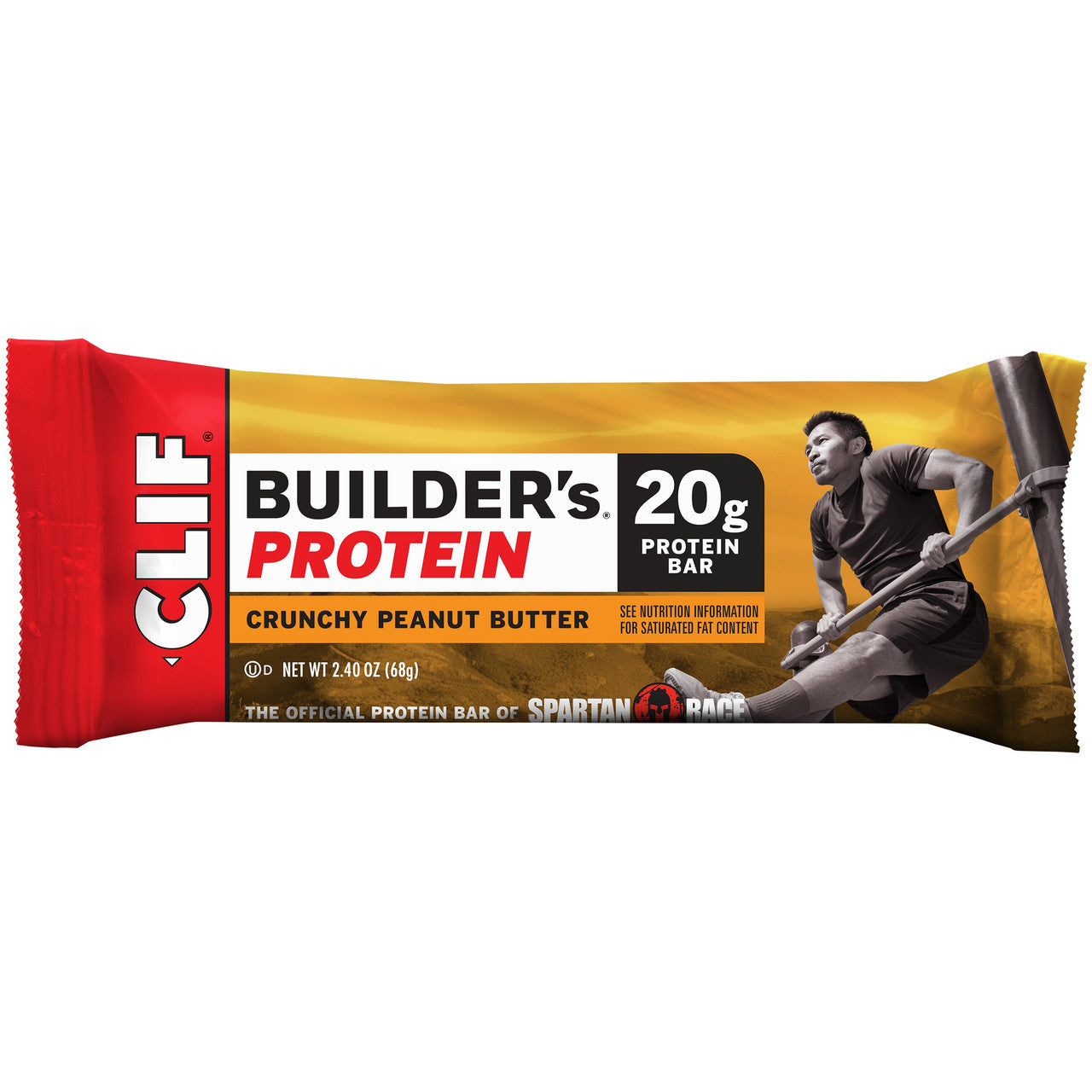 Clif Bar Builder's Bar Crunchy Peanut Butter (12x2.4Oz)-0