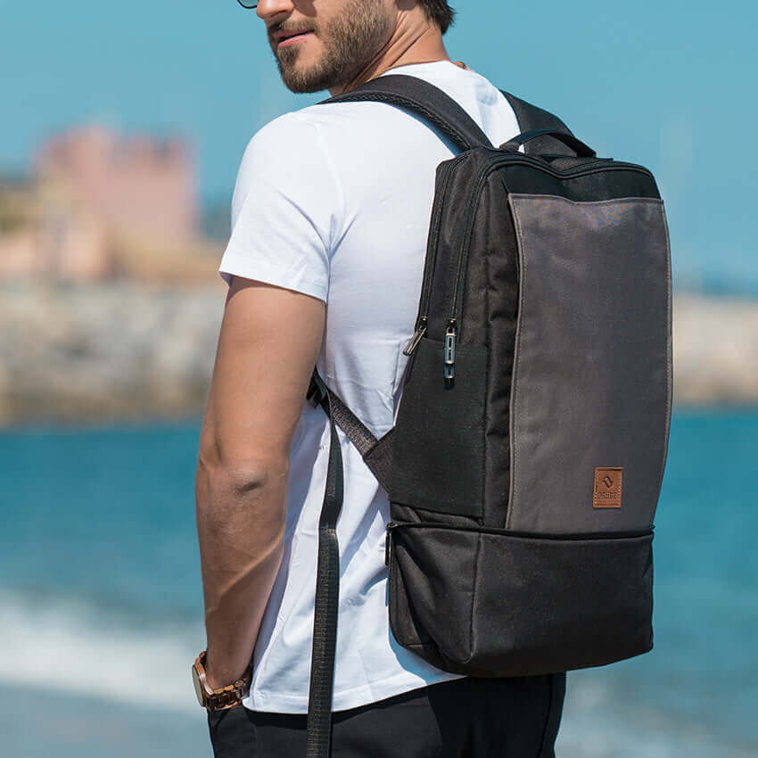 CITYC Laptop 2 in 1 Backpack Wet Road-12