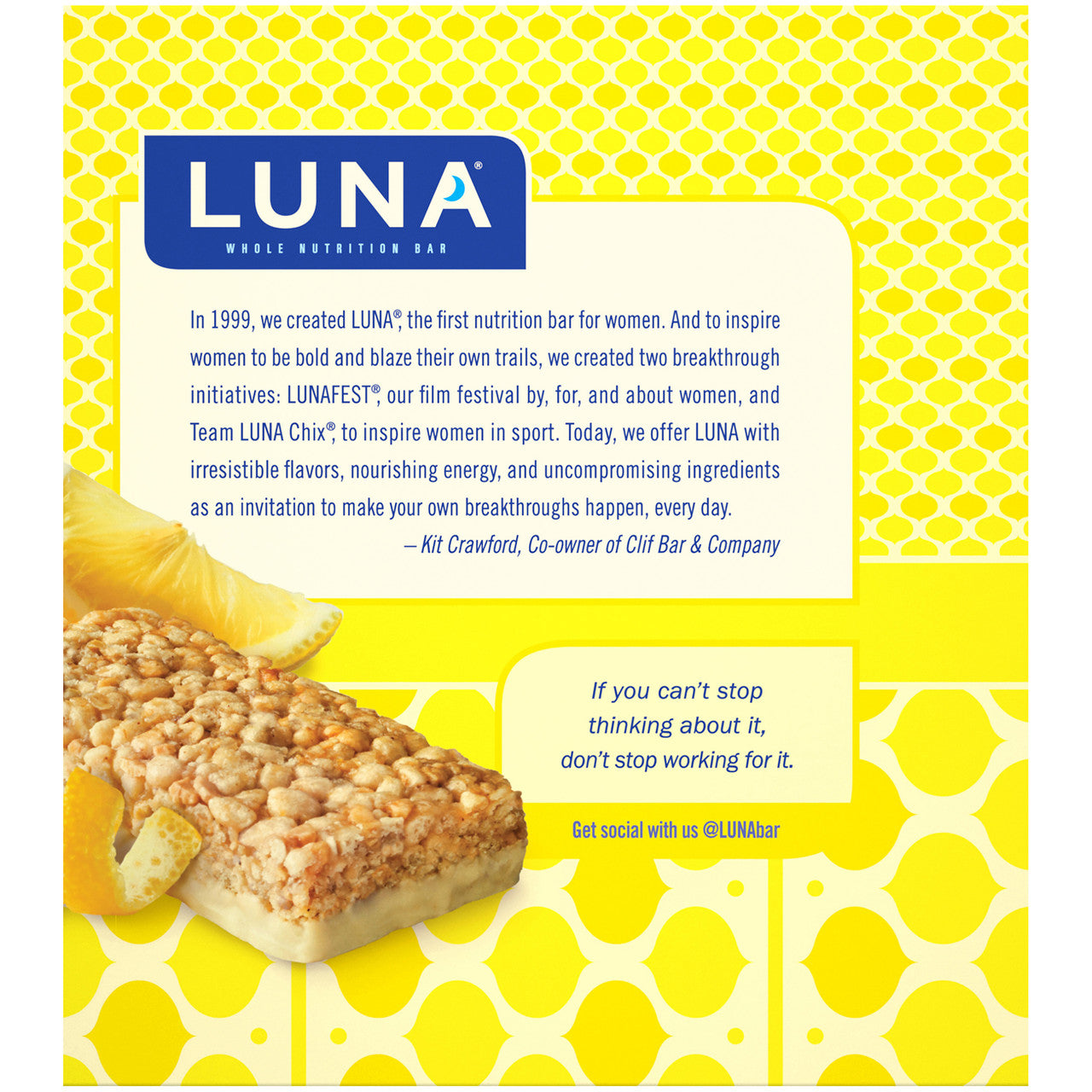 OG3 LUNA BAR LEMON ZEST ( 6 X 6 PACK )-3