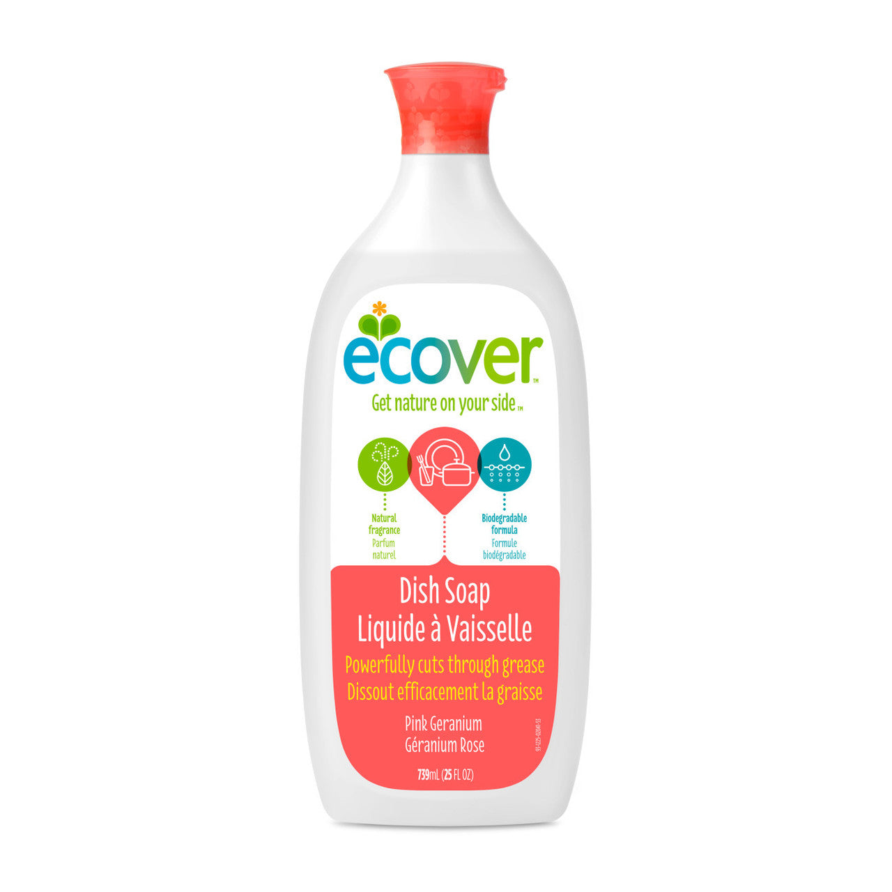 Ecover Liquid, Pink Geranium (6x25 OZ)-0