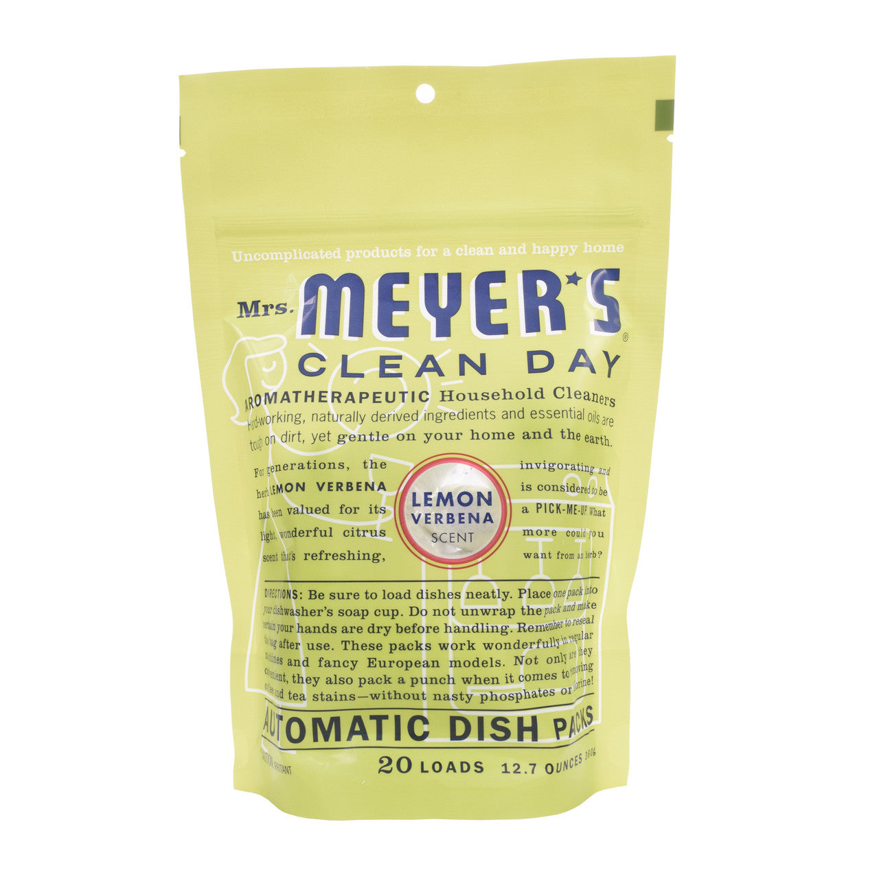 Mrs Meyers Auto Dshwsh Pks Lem (6x12.7OZ )-2