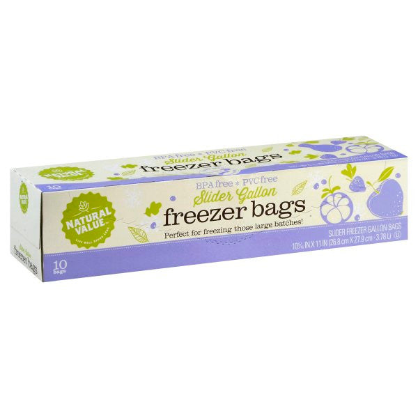 Natural Value Slider Gallon Freezer Bags (12x10 Ct)-0