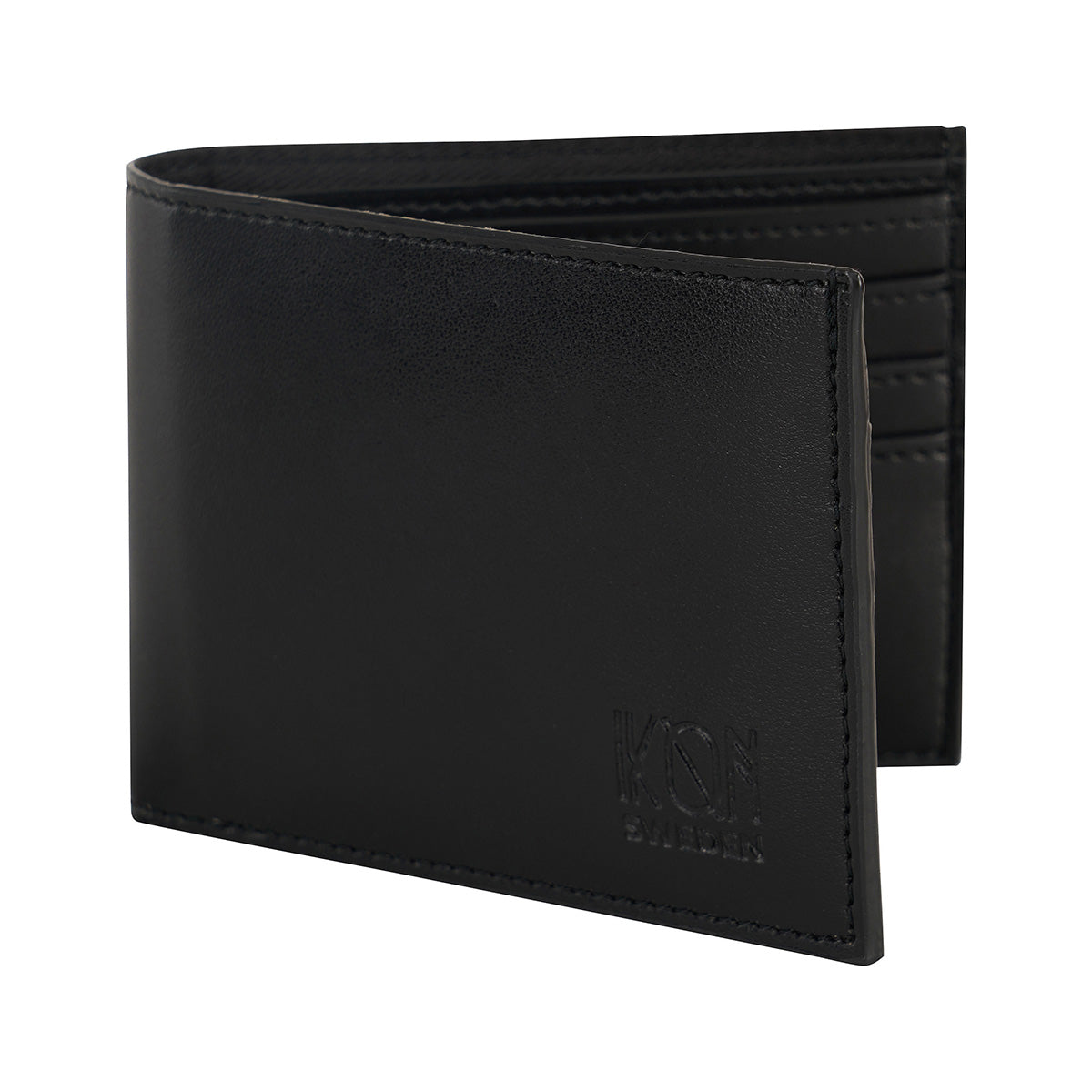 Apple Leather Stylish Classic Wallet - Black-0