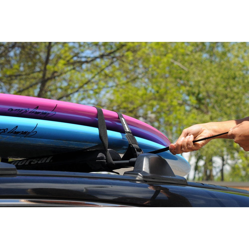 DORSAL Aero Roof Rack Pads 28 Inch Wide with Locking Straps - Pack of 4 for Car Surfboard Kayak SUP Long-1