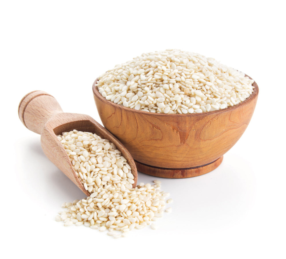 White Sesame Seeds Raw Unhulled - Calcium & Iron Superfood Jar-3