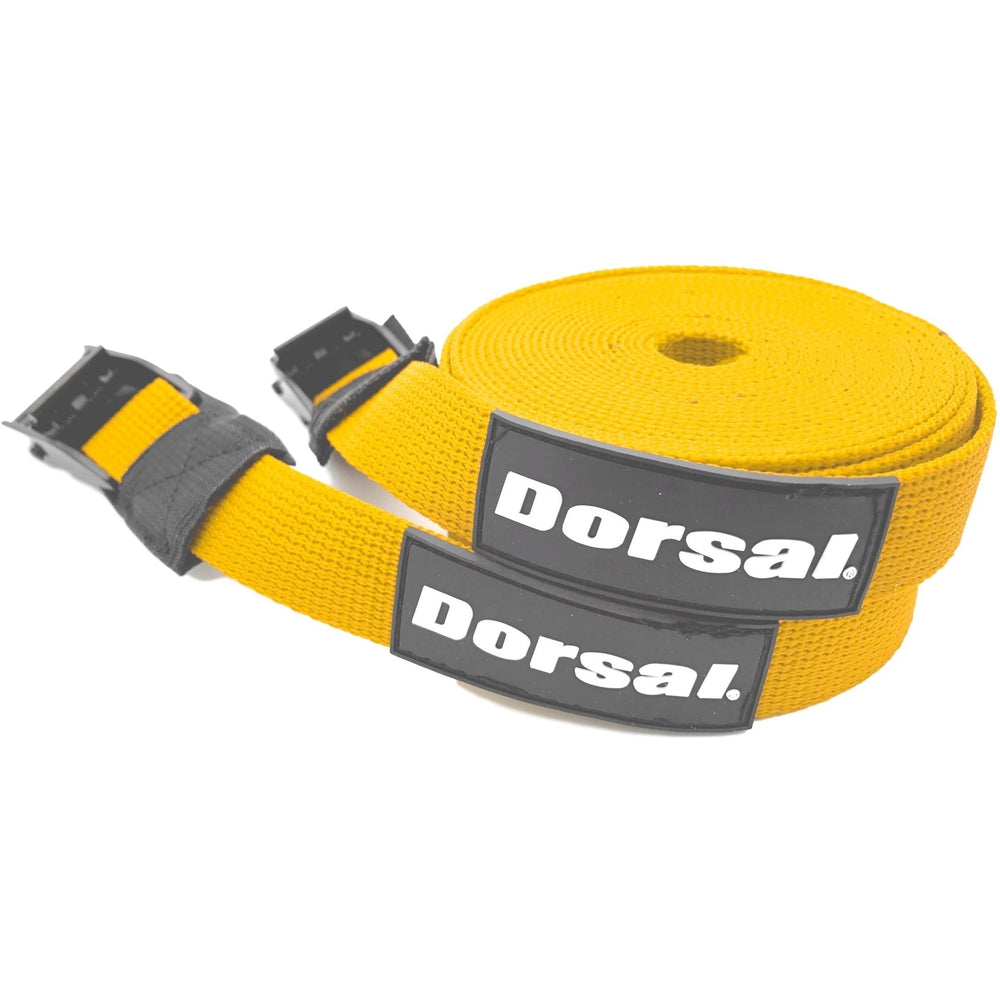 Dorsal Tie Down Straps for Roof Rack Pads Crossbars - Pack of 2 holds Surfboards Kayaks Canoes Paddleboards-7