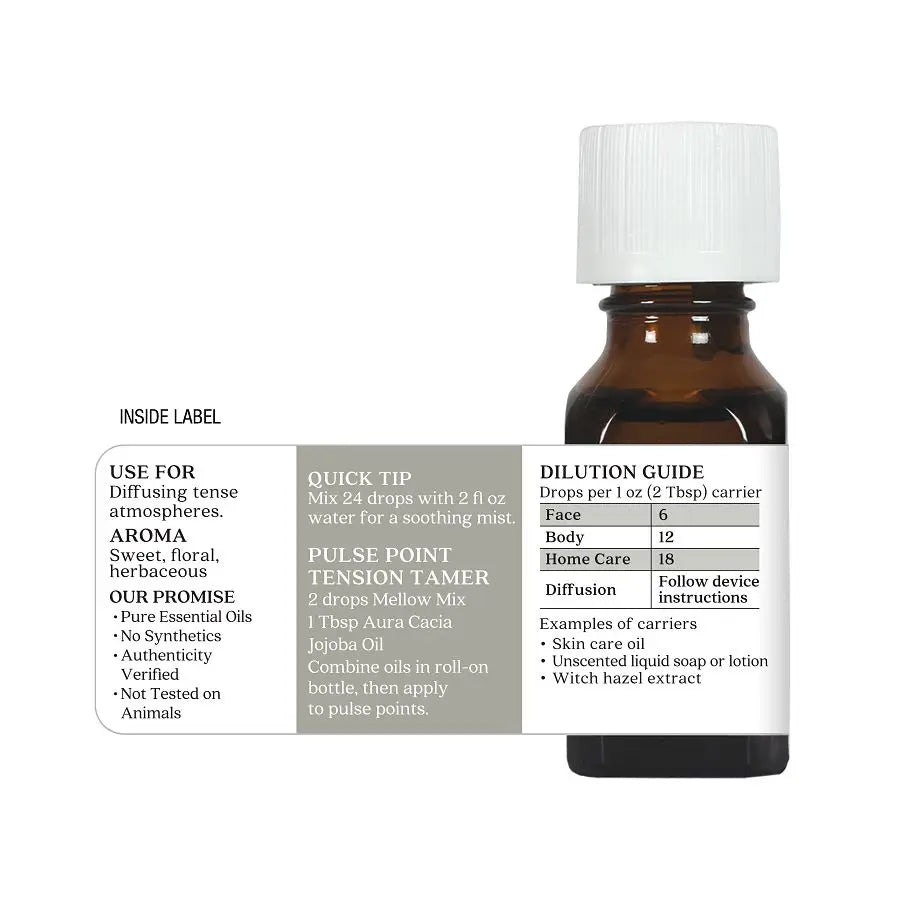 Aura Cacia Mellow Mix Essential Oil 0.5 fl. oz.