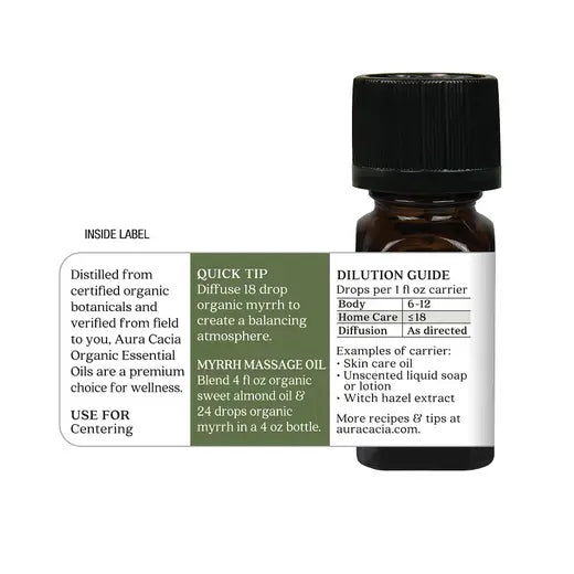 Organic Myrrh Essential Oil 0.25 fl. oz.