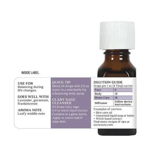 Clary Sage Essential Oil 0.5 fl. oz.