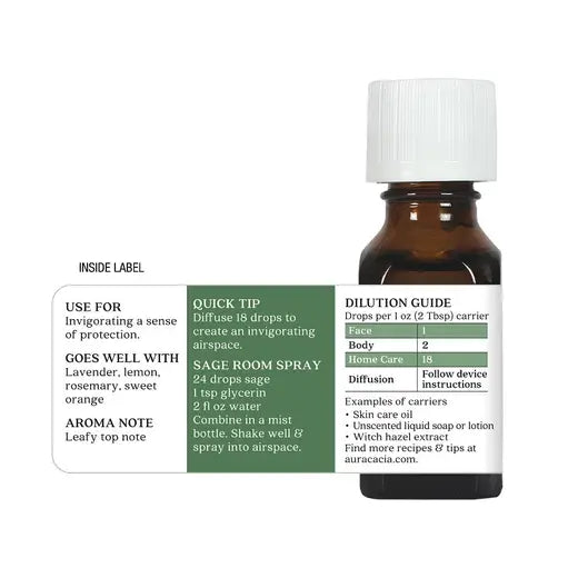 Sage Essential Oil 0.5 fl. oz.